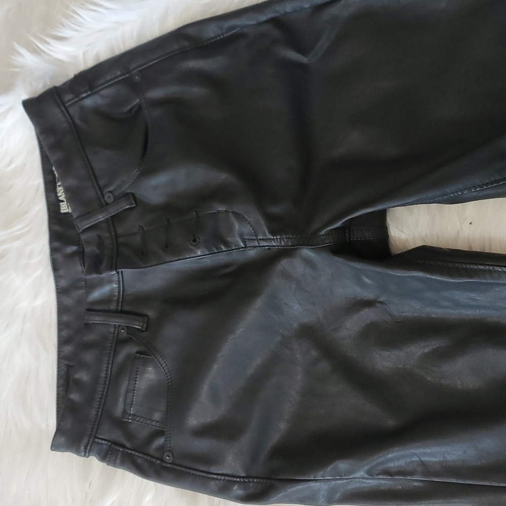 Blanknyc faux leather straight leg pants SZ 26